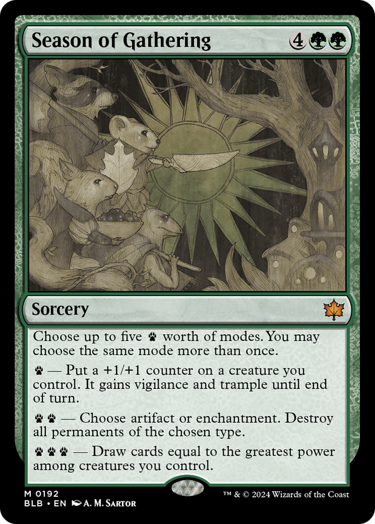 Season of Gathering [Bloomburrow] | Dumpster Cat Games