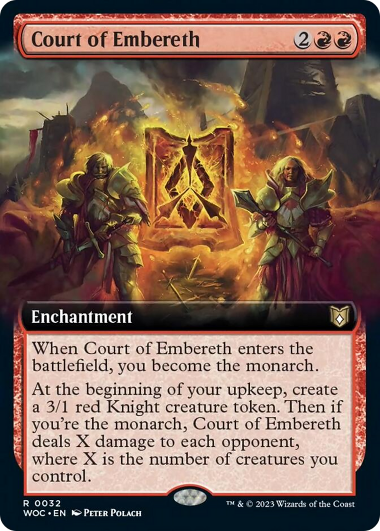 Court of Embereth (Extended Art) [Wilds of Eldraine Commander] | Dumpster Cat Games