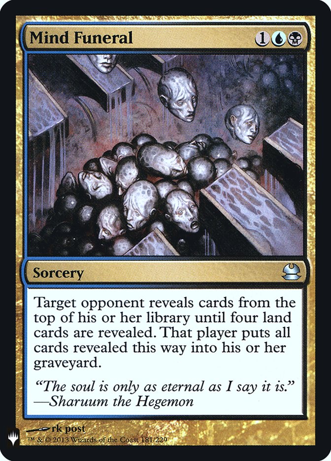 Mind Funeral [Mystery Booster] | Dumpster Cat Games