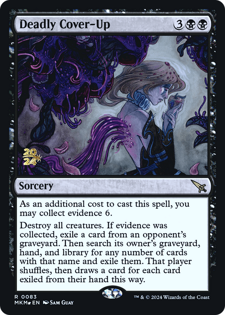 Deadly Cover-Up [Murders at Karlov Manor Prerelease Promos] | Dumpster Cat Games
