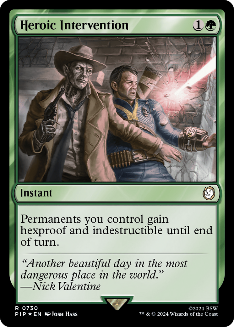 Heroic Intervention (Surge Foil) [Fallout] | Dumpster Cat Games