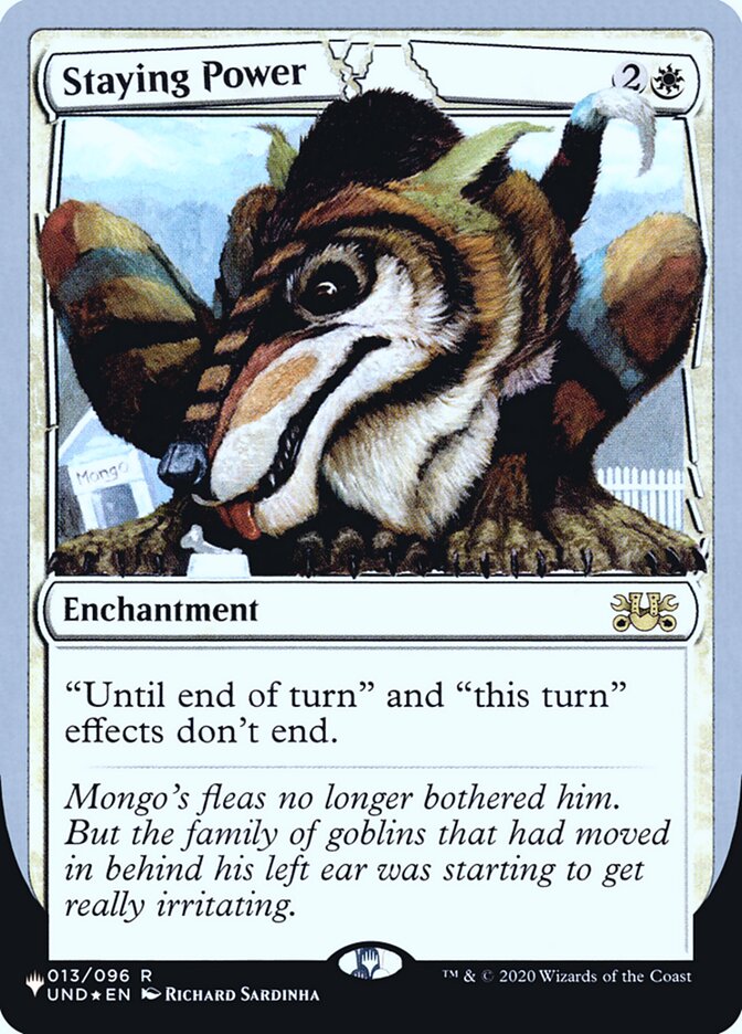 Staying Power (Unfinity Foil Edition) [The List] | Dumpster Cat Games