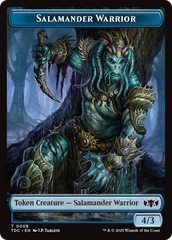 Salamander Warrior // Zombie Druid Double-Sided Token [Tarkir: Dragonstorm Commander Tokens] | Dumpster Cat Games