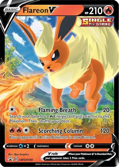 Flareon V (SWSH149) [Sword & Shield: Black Star Promos] | Dumpster Cat Games