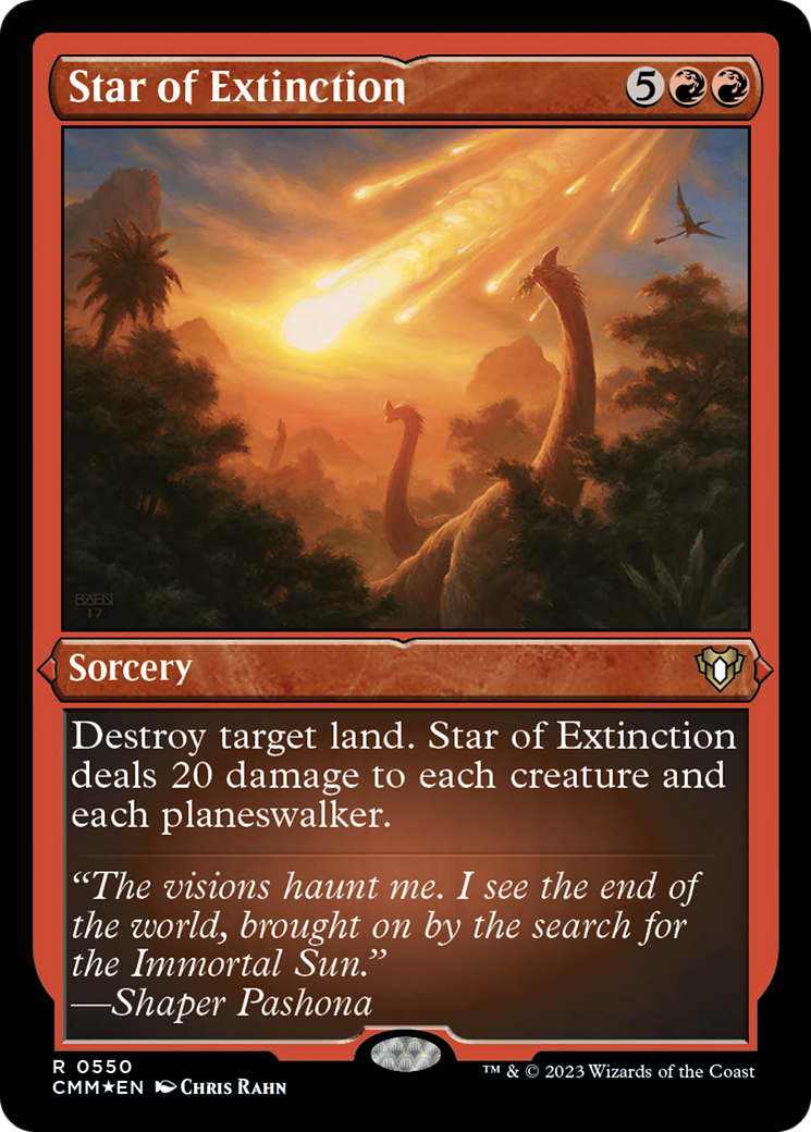 Star of Extinction (Foil Etched) [Commander Masters] | Dumpster Cat Games