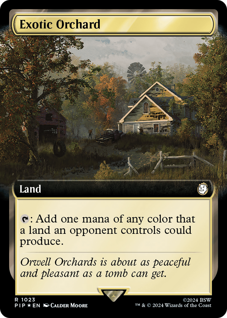 Exotic Orchard (Extended Art) (Surge Foil) [Fallout] | Dumpster Cat Games