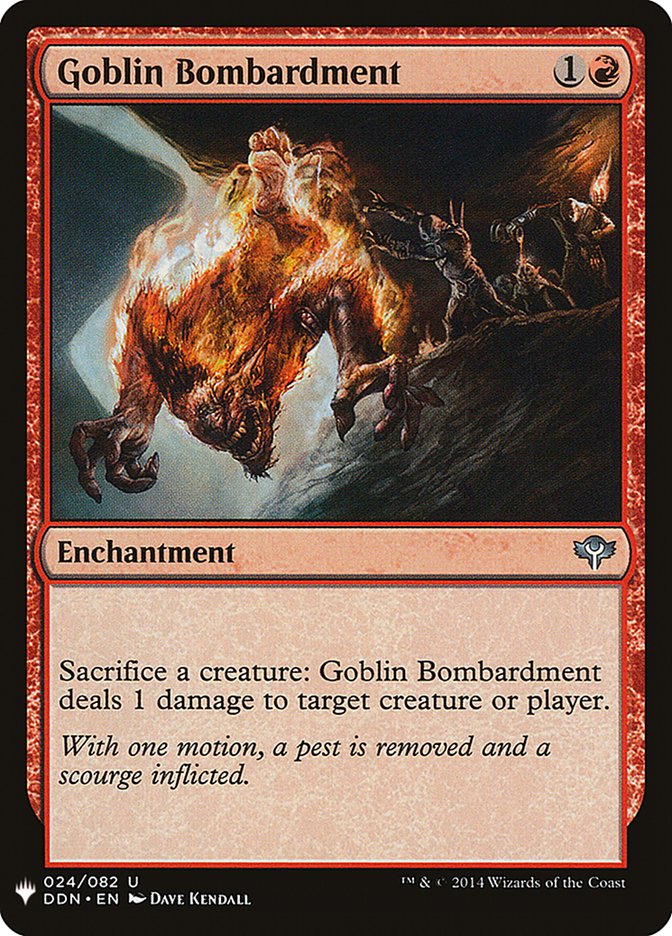Goblin Bombardment [Mystery Booster] | Dumpster Cat Games