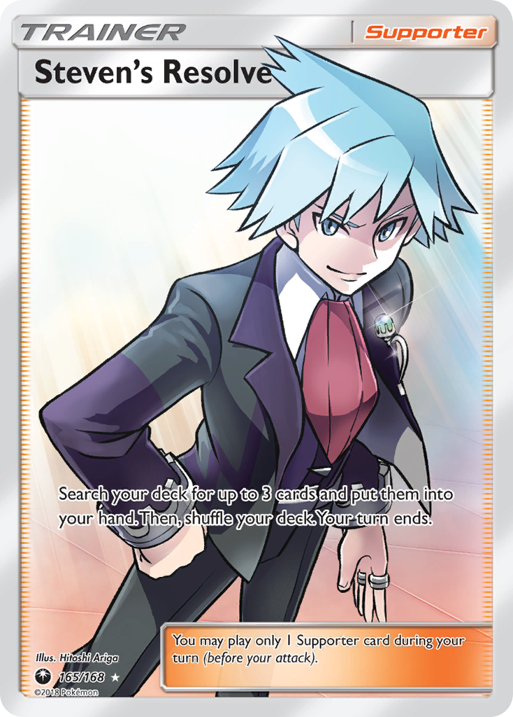 Steven's Resolve (165/168) [Sun & Moon: Celestial Storm] | Dumpster Cat Games