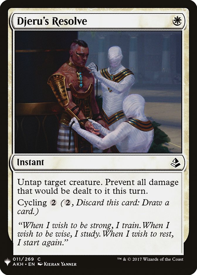 Djeru's Resolve [Mystery Booster] | Dumpster Cat Games