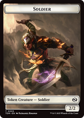 Goblin // Solider (0004) Double-Sided Token [Tarkir: Dragonstorm Commander Tokens] | Dumpster Cat Games