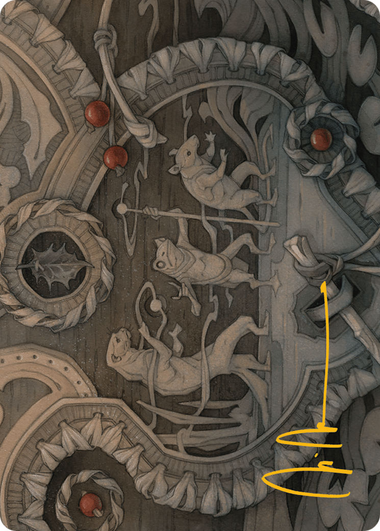 Season of Weaving Art Card (Gold-Stamped Signature) [Bloomburrow Art Series] | Dumpster Cat Games