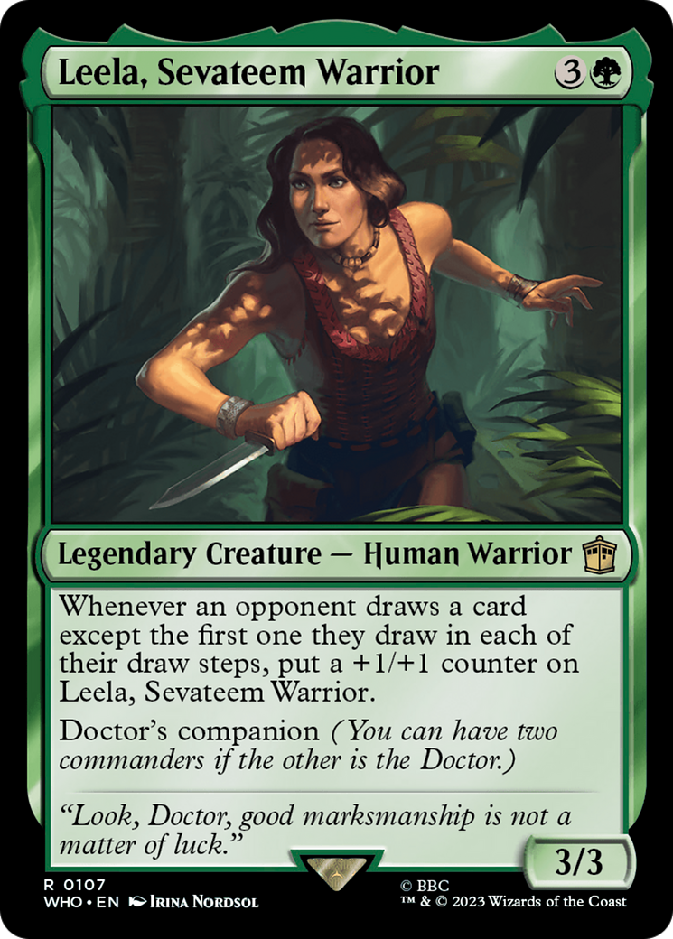 Leela, Sevateem Warrior [Doctor Who] | Dumpster Cat Games