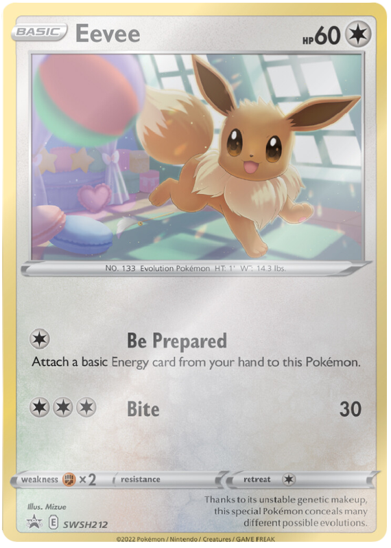 Eevee (SWSH212) [Sword & Shield: Black Star Promos] | Dumpster Cat Games