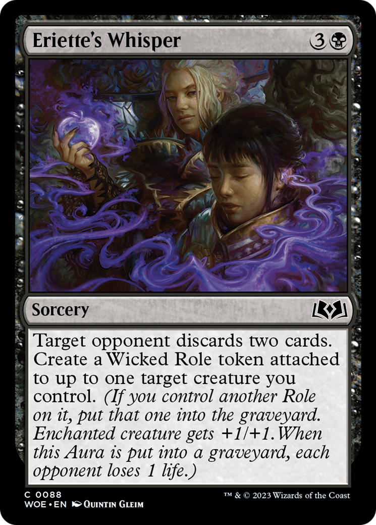Eriette's Whisper [Wilds of Eldraine] | Dumpster Cat Games