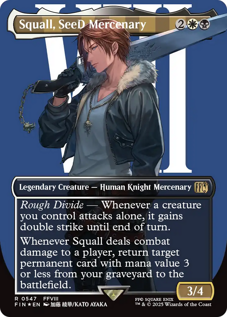 Squall, SeeD Mercenary (Borderless) (Surge Foil) [FINAL FANTASY] | Dumpster Cat Games