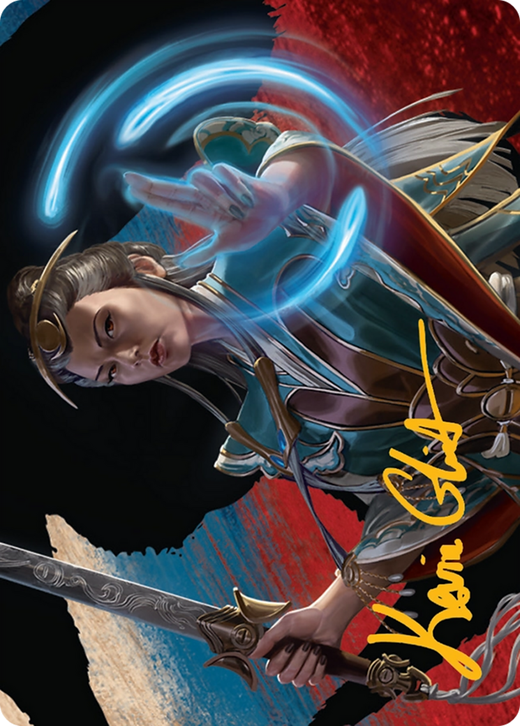 Narset, Jeskai Waymaster Art Card (44/54) [Tarkir: Dragonstorm Art Series] | Dumpster Cat Games