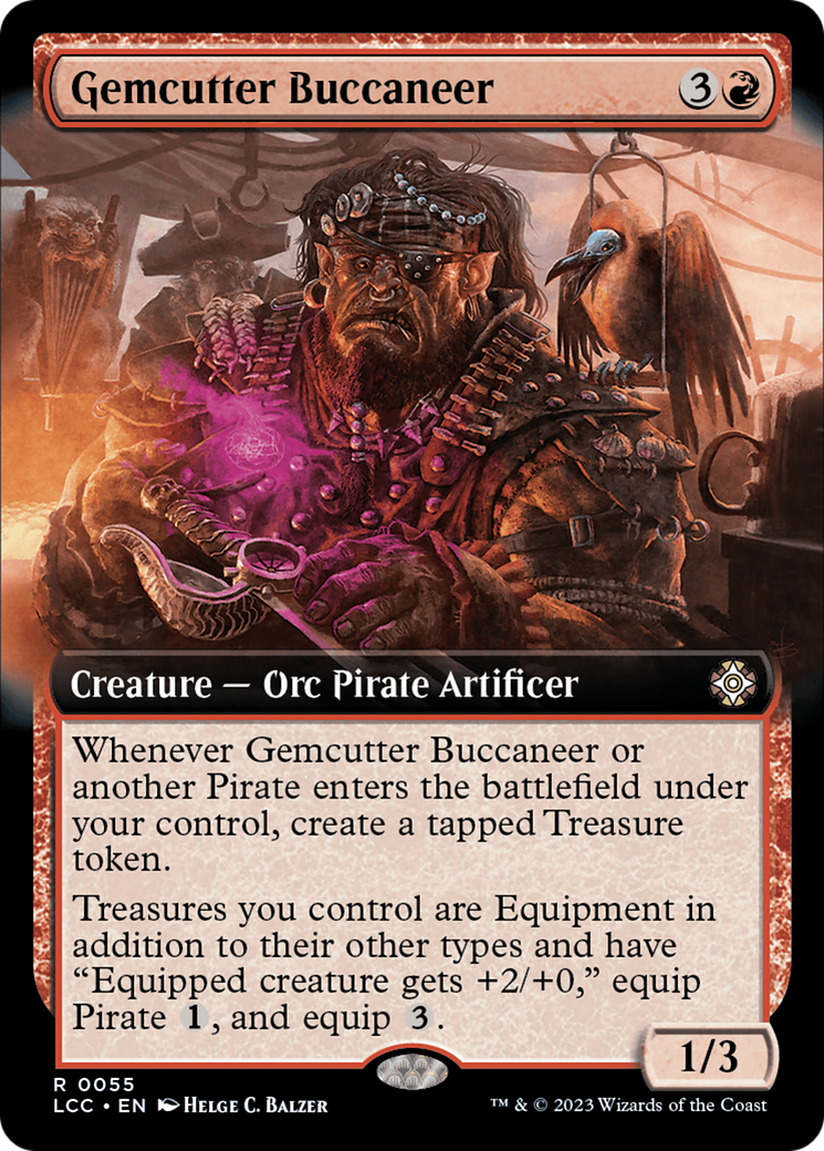 Gemcutter Buccaneer (Extended Art) [The Lost Caverns of Ixalan Commander] | Dumpster Cat Games