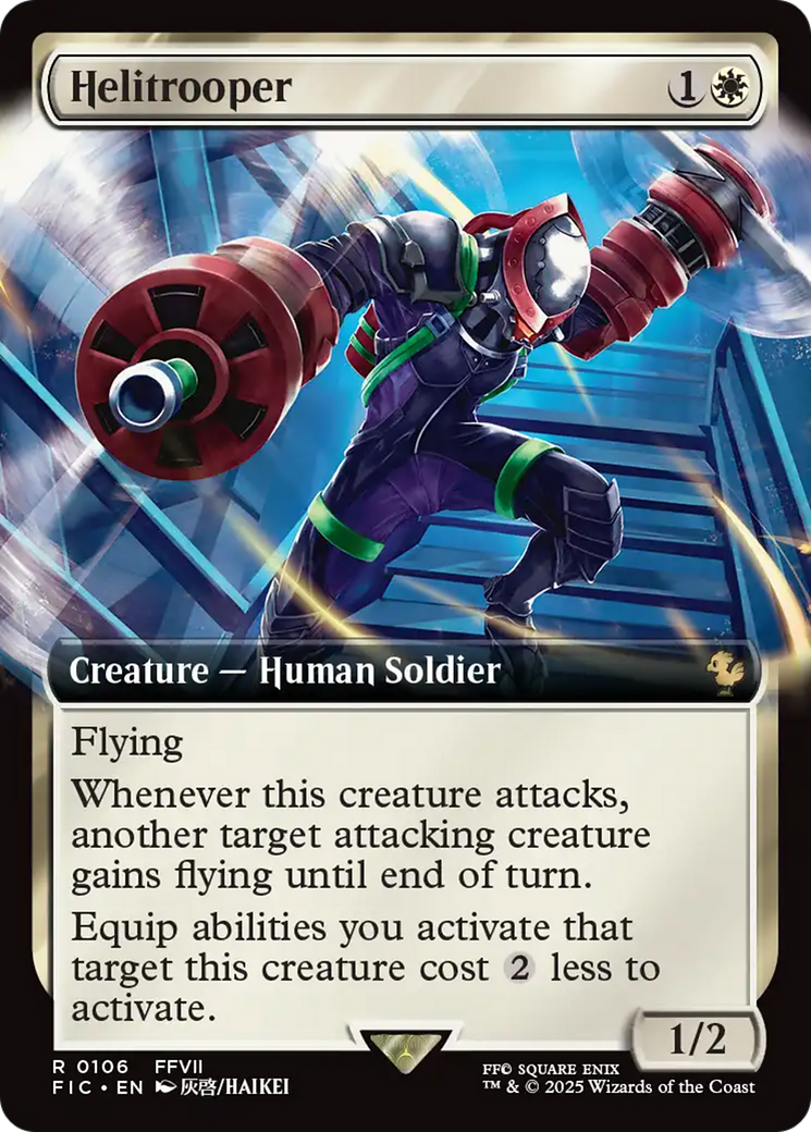 Helitrooper (Extended Art) [FINAL FANTASY Commander] | Dumpster Cat Games
