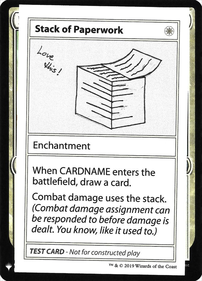 Stack of Paperwork [Mystery Booster Playtest Cards] | Dumpster Cat Games