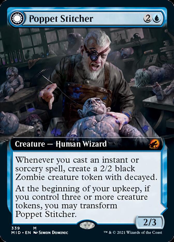 Poppet Stitcher // Poppet Factory (Extended Art) [Innistrad: Midnight Hunt] | Dumpster Cat Games