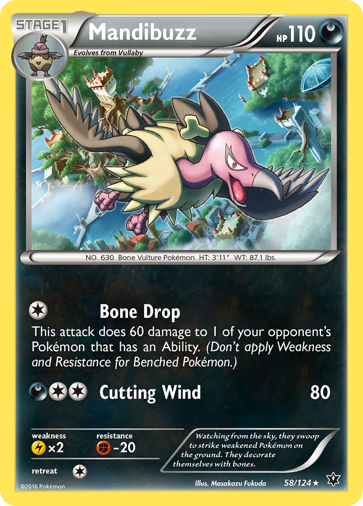 Mandibuzz (58/124) [XY: Fates Collide] | Dumpster Cat Games