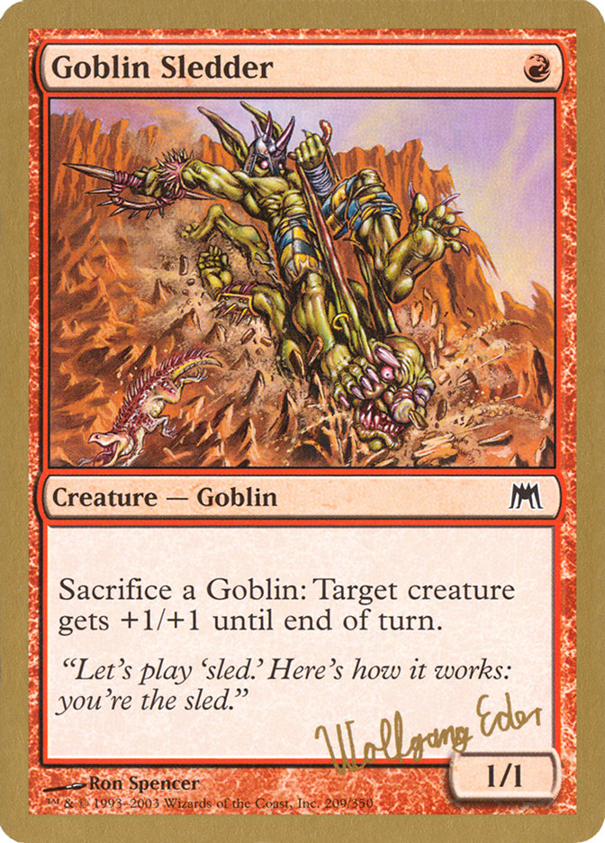 Goblin Sledder (Wolfgang Eder) [World Championship Decks 2003] | Dumpster Cat Games