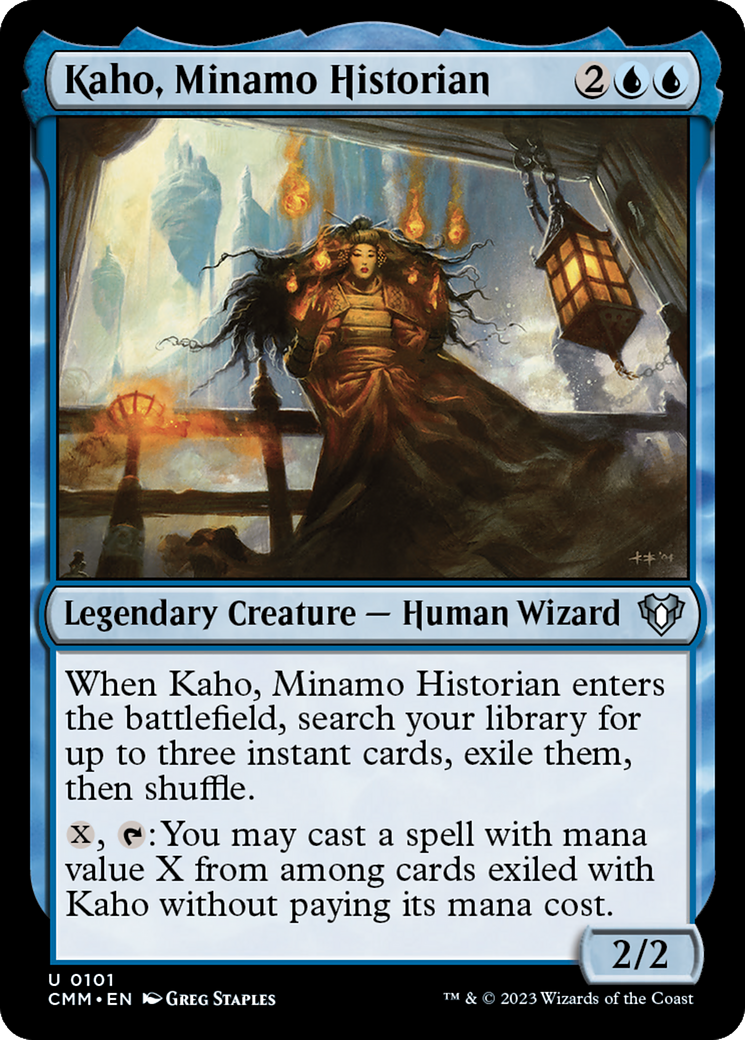 Kaho, Minamo Historian [Commander Masters] | Dumpster Cat Games