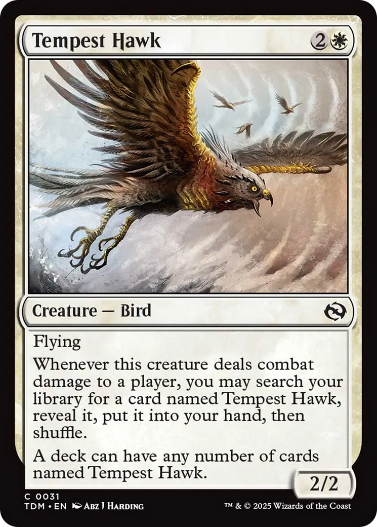 Tempest Hawk [Tarkir: Dragonstorm] | Dumpster Cat Games