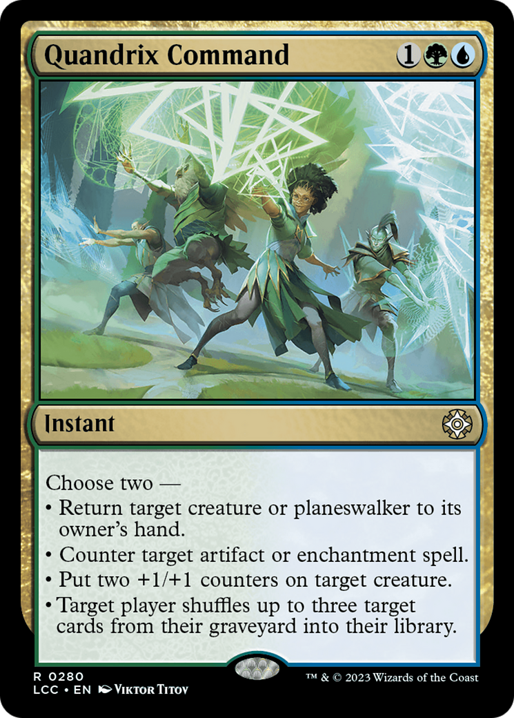 Quandrix Command [The Lost Caverns of Ixalan Commander] | Dumpster Cat Games