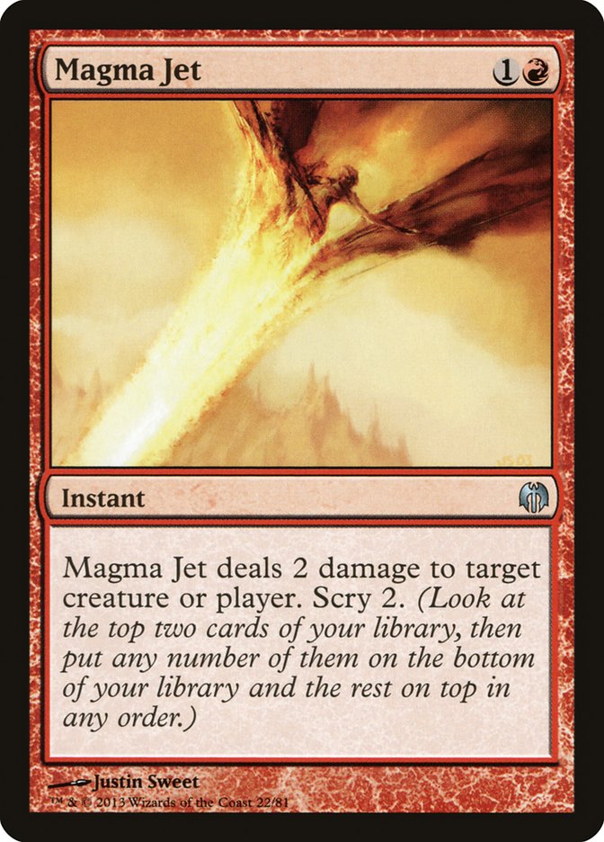 Magma Jet [Duel Decks: Heroes vs. Monsters] | Dumpster Cat Games