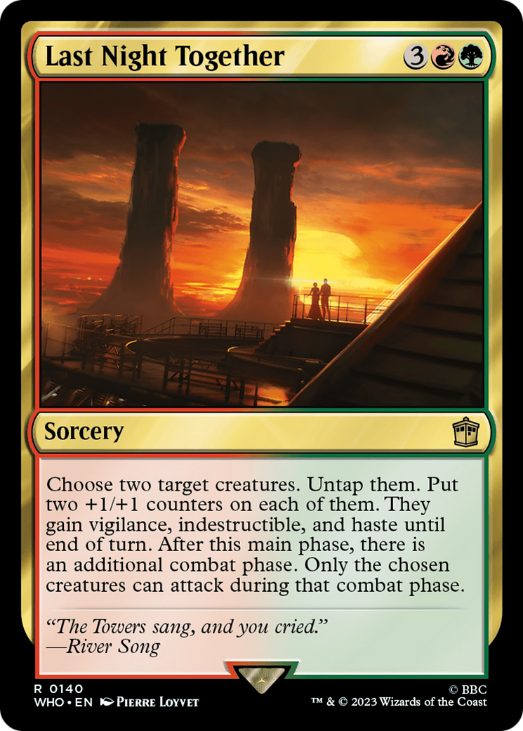 Last Night Together [Doctor Who] | Dumpster Cat Games