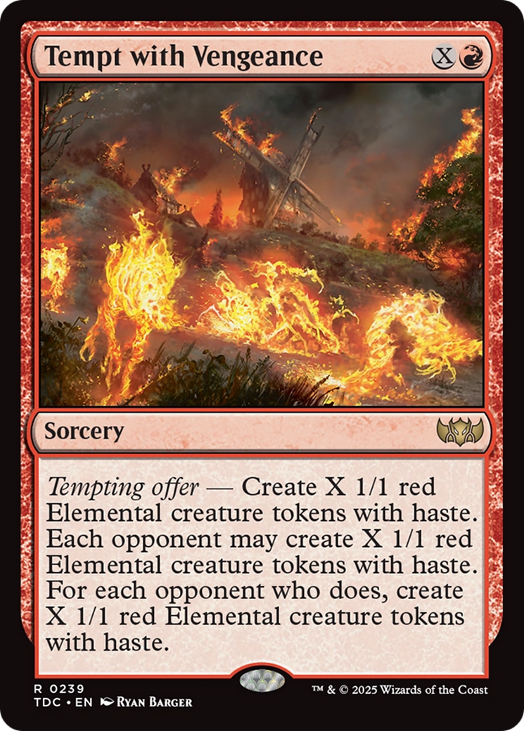 Tempt with Vengeance [Tarkir: Dragonstorm Commander] | Dumpster Cat Games
