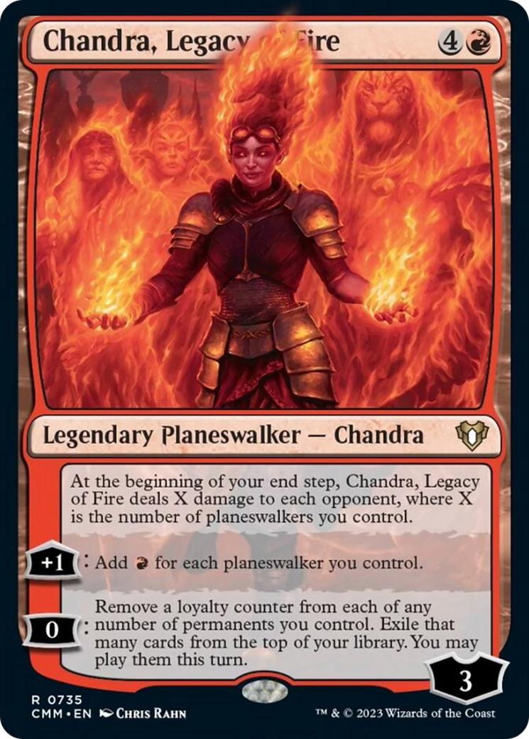 Chandra, Legacy of Fire [Commander Masters] | Dumpster Cat Games