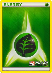 Grass Energy (2011 Play Pokemon Promo) [League & Championship Cards] | Dumpster Cat Games