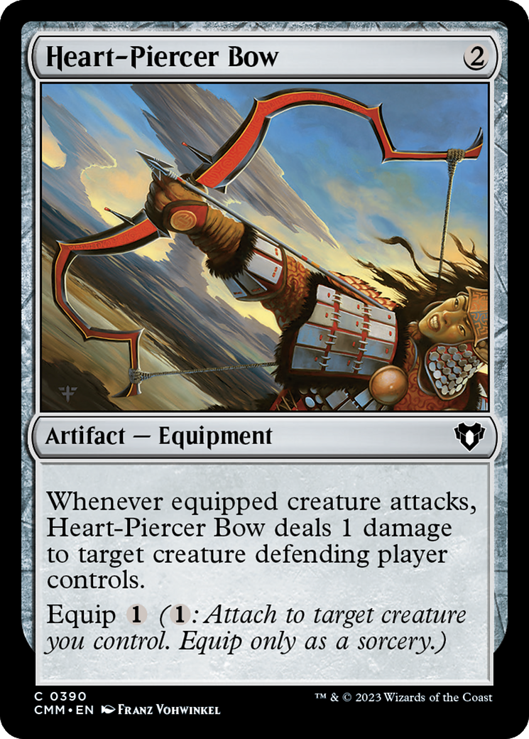 Heart-Piercer Bow [Commander Masters] | Dumpster Cat Games