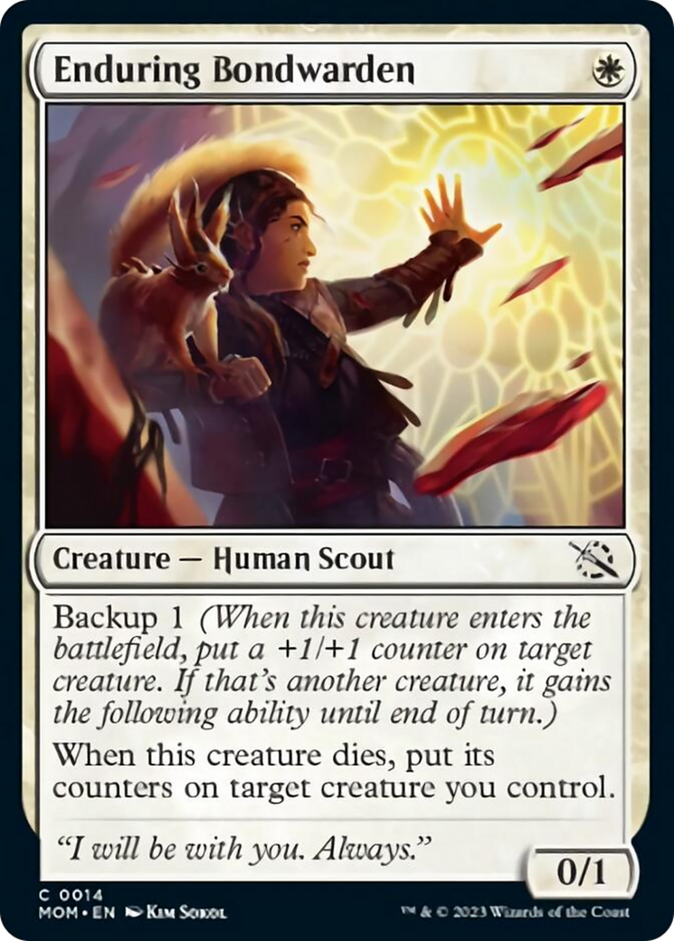 Enduring Bondwarden [March of the Machine] | Dumpster Cat Games