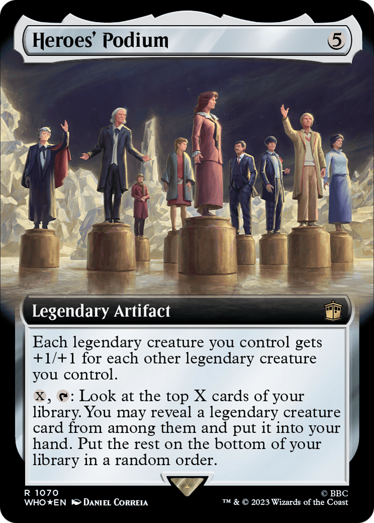 Heroes' Podium (Extended Art) (Surge Foil) [Doctor Who] | Dumpster Cat Games