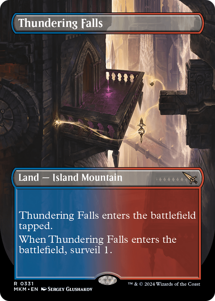 Thundering Falls (Borderless) [Murders at Karlov Manor] | Dumpster Cat Games