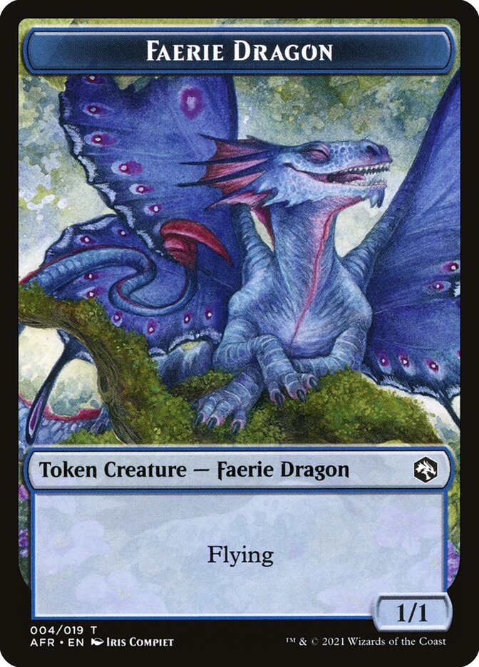 Devil // Faerie Dragon Double-Sided Token [Dungeons & Dragons: Adventures in the Forgotten Realms Tokens] | Dumpster Cat Games