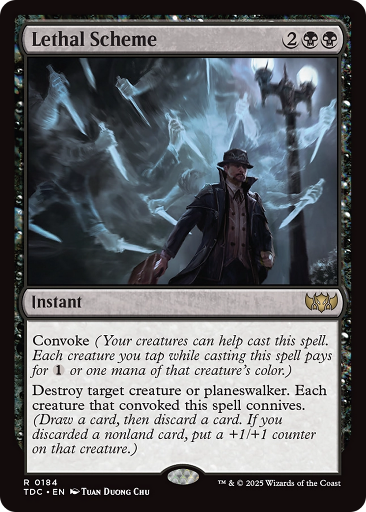 Lethal Scheme [Tarkir: Dragonstorm Commander] | Dumpster Cat Games