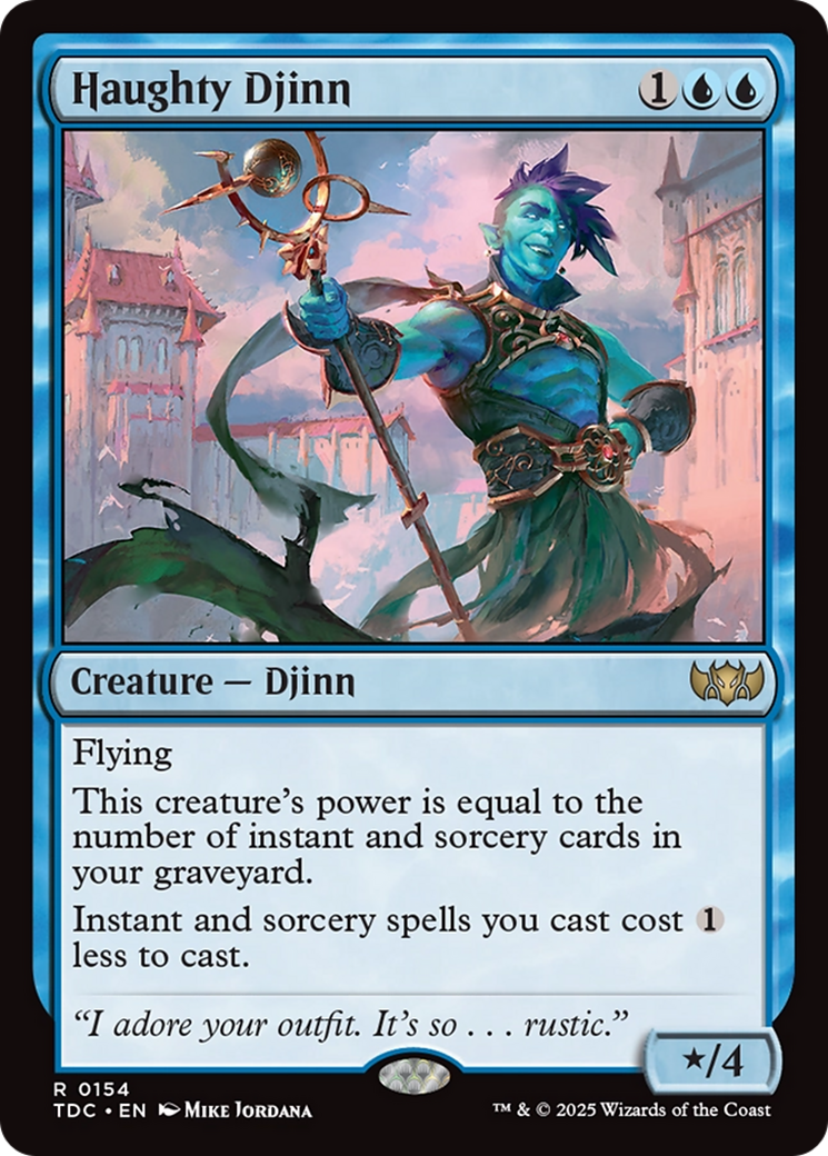 Haughty Djinn [Tarkir: Dragonstorm Commander] | Dumpster Cat Games