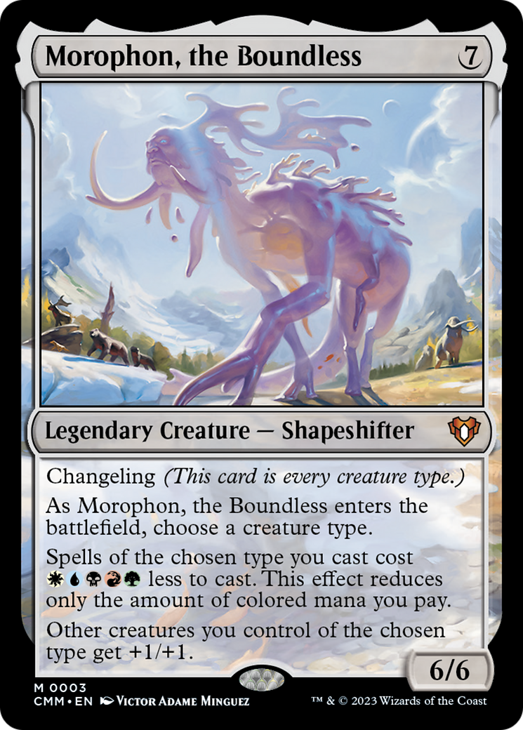 Morophon, the Boundless [Commander Masters] | Dumpster Cat Games