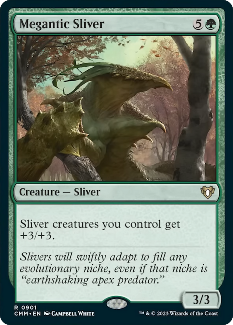 Megantic Sliver [Commander Masters] | Dumpster Cat Games