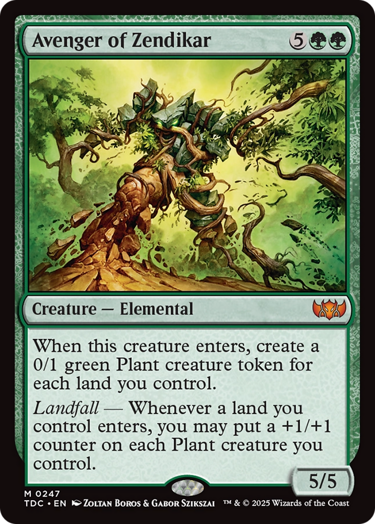 Avenger of Zendikar [Tarkir: Dragonstorm Commander] | Dumpster Cat Games