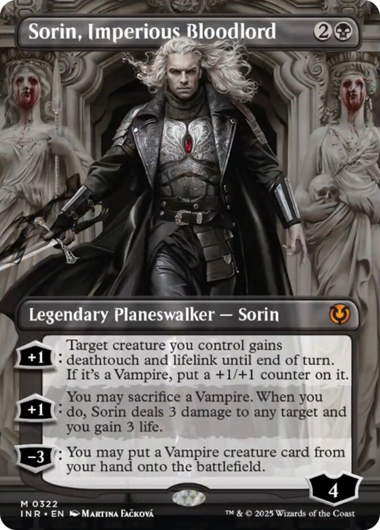 Sorin, Imperious Bloodlord (Borderless) [Innistrad Remastered] | Dumpster Cat Games