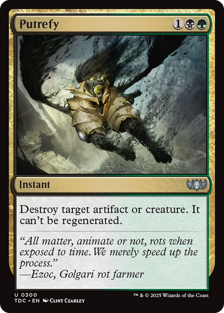 Putrefy [Tarkir: Dragonstorm Commander] | Dumpster Cat Games