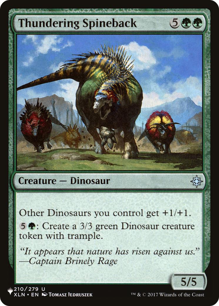 Thundering Spineback [The List] | Dumpster Cat Games