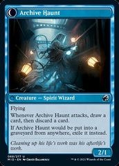 Overwhelmed Archivist // Archive Haunt [Innistrad: Midnight Hunt] | Dumpster Cat Games