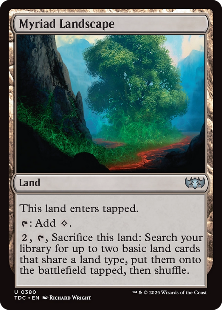 Myriad Landscape [Tarkir: Dragonstorm Commander] | Dumpster Cat Games