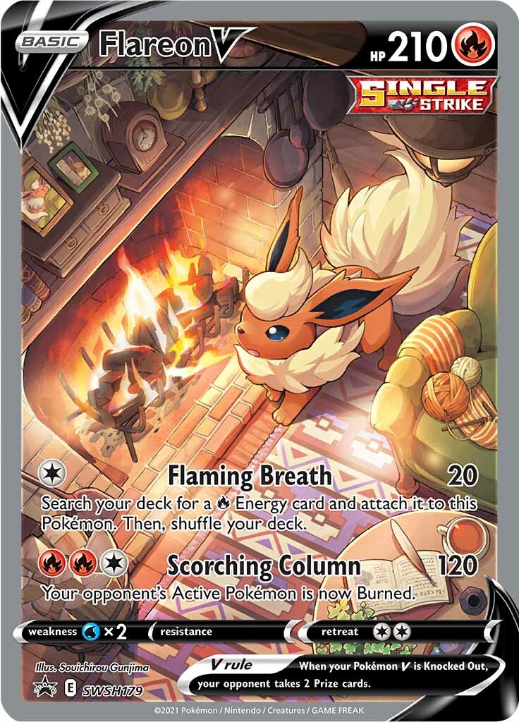 Flareon V (SWSH179) [Sword & Shield: Black Star Promos] | Dumpster Cat Games